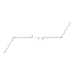 ChemSpider 2D Image | (2R)-1,2-Propanediyl (9Z,9'Z)bis(-9-octadecenoate) | C39H72O4