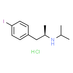 ChemSpider 2D Image | (2S)-1-(4-Iodophenyl)-N-isopropyl-2-propanamine hydrochloride (1:1) | C12H19ClIN
