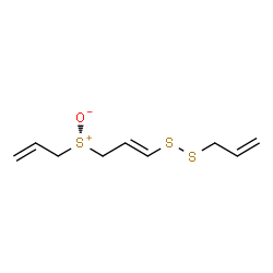 ChemSpider 2D Image | Allyl[(2E)-3-(allyldisulfanyl)-2-propen-1-yl]sulfoniumolate | C9H14OS3