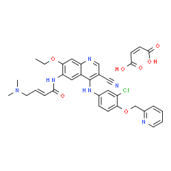 ChemSpider 2D Image | NERATINIB MALEATE | C34H33ClN6O7