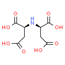ChemSpider 2D Image | (2S,2'R)-2,2'-Iminodisuccinic acid (non-preferred name) | C8H11NO8