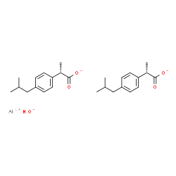 ChemSpider 2D Image | Aluminium hydroxide (2S)-2-(4-isobutylphenyl)propanoate (1:1:2) | C26H35AlO5