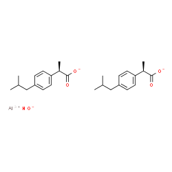 ChemSpider 2D Image | Aluminium hydroxide (2R)-2-(4-isobutylphenyl)propanoate (1:1:2) | C26H35AlO5