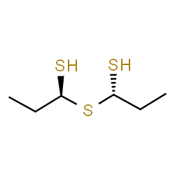 ChemSpider 2D Image | (1S,1'S)-1,1'-Sulfanediyldi(1-propanethiol) | C6H14S3