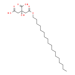 ChemSpider 2D Image | (2S)-2-Hydroxy-2-[2-(octadecyloxy)-2-oxoethyl]succinic acid | C24H44O7