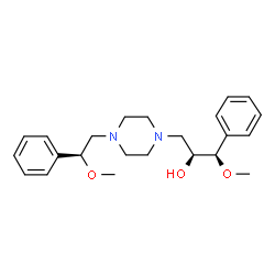 ChemSpider 2D Image | (1R,2S)-1-Methoxy-3-{4-[(2S)-2-methoxy-2-phenylethyl]-1-piperazinyl}-1-phenyl-2-propanol | C23H32N2O3