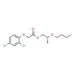 ChemSpider 2D Image | (2R)-2-Butoxypropyl (2,4-dichlorophenoxy)acetate | C15H20Cl2O4