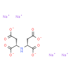 ChemSpider 2D Image | Tetrasodium (2S,2'R)-2,2'-iminodisuccinate | C8H7NNa4O8