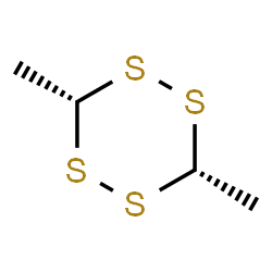 ChemSpider 2D Image | cis-3,6-Dimethyl-1,2,4,5-tetrathiane | C4H8S4