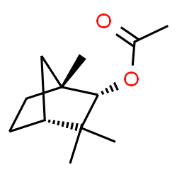 ChemSpider 2D Image | (1R,2S,4R)-1,3,3-Trimethylbicyclo[2.2.1]hept-2-yl acetate | C12H20O2