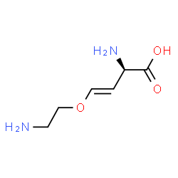ChemSpider 2D Image | (2R,3E)-2-Amino-4-(2-aminoethoxy)-3-butenoic acid | C6H12N2O3