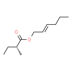 ChemSpider 2D Image | (2E)-2-Hexen-1-yl (2R)-2-methylbutanoate | C11H20O2