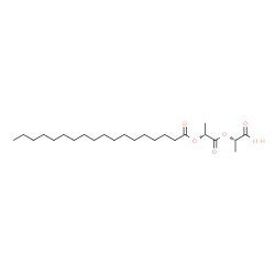 ChemSpider 2D Image | (2S)-2-{[(2R)-2-(Stearoyloxy)propanoyl]oxy}propanoic acid | C24H44O6