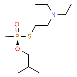 ChemSpider 2D Image | S-[2-(Diethylamino)ethyl] O-isobutyl (R)-methylphosphonothioate | C11H26NO2PS