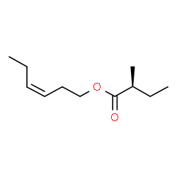 ChemSpider 2D Image | (3Z)-3-Hexen-1-yl (2S)-2-methylbutanoate | C11H20O2