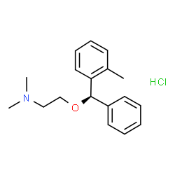 ChemSpider 2D Image | N,N-Dimethyl-2-[(R)-(2-methylphenyl)(phenyl)methoxy]ethanamine hydrochloride (1:1) | C18H24ClNO