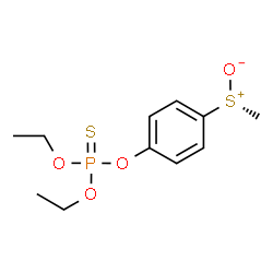 ChemSpider 2D Image | O,O-Diethyl O-{4-[(R)-Methylsulfinyl]phenyl} Phosphorothioate | C11H17O4PS2