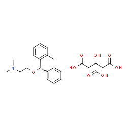 ChemSpider 2D Image | N,N-Dimethyl-2-[(S)-(2-methylphenyl)(phenyl)methoxy]ethanamine 2-hydroxy-1,2,3-propanetricarboxylate (1:1) | C24H31NO8