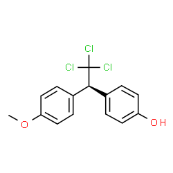 ChemSpider 2D Image | 4-[(1S)-2,2,2-Trichloro-1-(4-methoxyphenyl)ethyl]phenol | C15H13Cl3O2
