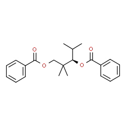 ChemSpider 2D Image | (3R)-2,2,4-Trimethyl-1,3-pentanediyl dibenzoate | C22H26O4