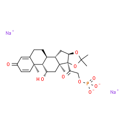ChemSpider 2D Image | DESONIDE SODIUM PHOSPHATE | C24H31Na2O9P