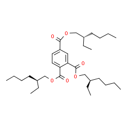 ChemSpider 2D Image | 2-[(2R)-2-Ethylhexyl] 1,4-bis[(2S)-2-ethylhexyl] 1,2,4-benzenetricarboxylate | C33H54O6