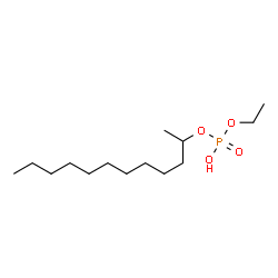 ChemSpider 2D Image | 2-Dodecanyl ethyl hydrogen phosphate | C14H31O4P