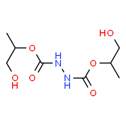 ChemSpider 2D Image | Bis(1-hydroxy-2-propanyl) 1,2-hydrazinedicarboxylate | C8H16N2O6