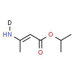 ChemSpider 2D Image | Isopropyl (2E)-3-[(N-~2~H_1_)amino]-2-butenoate | C7H12DNO2