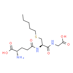 ChemSpider 2D Image | L-gamma-Glutamyl-S-pentyl-L-cysteinylglycine | C15H27N3O6S