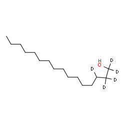 ChemSpider 2D Image | 1-(1,1,2,2,3-~2~H_5_)Hexadecanol | C16H29D5O