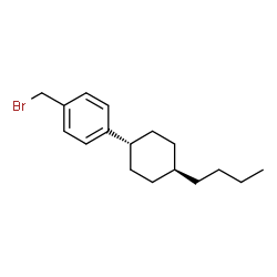 ChemSpider 2D Image | 1-(Bromomethyl)-4-(trans-4-butylcyclohexyl)benzene | C17H25Br