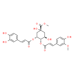 ChemSpider 2D Image | methyl 3,4-dicaffeoylquinate | C27H28O12