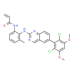 ChemSpider 2D Image | BLU9931 | C26H22Cl2N4O3
