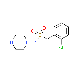ChemSpider 2D Image | 1-(2-Chlorophenyl)-N-(4-methyl-1-piperazinyl)methanesulfonamide | C12H18ClN3O2S