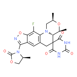 ChemSpider 2D Image | Zoliflodacin | C22H22FN5O7