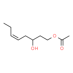 ChemSpider 2D Image | (5Z)-3-Hydroxy-5-octen-1-yl acetate | C10H18O3
