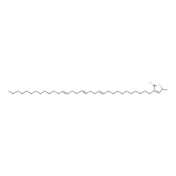 ChemSpider 2D Image | 3-[(11E,15E,19E)-11,15,19-Dotriacontatrien-1-yl]-5-methyl-2(5H)-furanone | C37H64O2