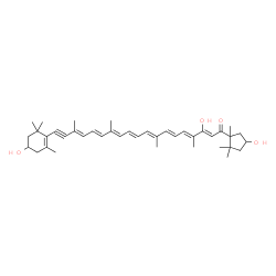 ChemSpider 2D Image | 3,3',8'-Trihydroxy-7,8-didehydro-beta,kappa-caroten-6'-one | C40H54O4