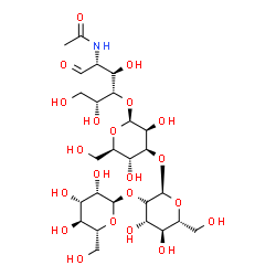 ChemSpider 2D Image | alpha-D-Mannopyranosyl-(1->2)-alpha-D-glucopyranosyl-(1->3)-beta-D-mannopyranosyl-(1->4)-2-acetamido-2-deoxy-D-glucose | C26H45NO21