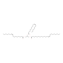 ChemSpider 2D Image | 2,3-Bis[(9Z)-9-hexadecenoyloxy]propyl (13Z)-13-docosenoate | C57H104O6