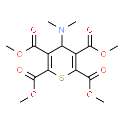 ChemSpider 2D Image | Tetramethyl 4-(dimethylamino)-4H-thiopyran-2,3,5,6-tetracarboxylate | C15H19NO8S