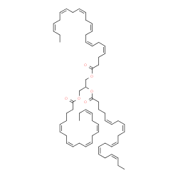 ChemSpider 2D Image | 2,3-Bis[(5Z,8Z,11Z,14Z,17Z)-5,8,11,14,17-icosapentaenoyloxy]propyl (4Z,7Z,10Z,13Z,16Z,19Z)-4,7,10,13,16,19-docosahexaenoate | C65H94O6