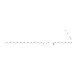 ChemSpider 2D Image | 2-Hydroxy-3-[(11Z)-11-icosenoyloxy]propyl tetracosanoate | C47H90O5