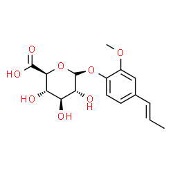 ChemSpider 2D Image | trans-isoeugenol-O-glucuronide | C16H20O8