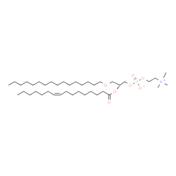 ChemSpider 2D Image | PC(o-16:0/16:1(9Z)) | C40H80NO7P
