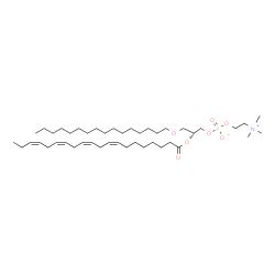 ChemSpider 2D Image | PC(o-16:0/20:4(8Z,11Z,14Z,17Z)) | C44H82NO7P