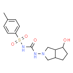 ChemSpider 2D Image | N-[(4-Hydroxyhexahydrocyclopenta[c]pyrrol-2(1H)-yl)carbamoyl]-4-methylbenzenesulfonamide | C15H21N3O4S