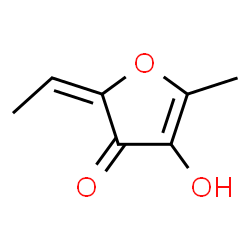ChemSpider 2D Image | (2E)-2-ethylidene-4-hydroxy-5-methyl-3(2H)-furanone | C7H8O3