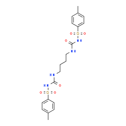ChemSpider 2D Image | N,N'-(1,4-Butanediyldicarbamoyl)bis(4-methylbenzenesulfonamide) | C20H26N4O6S2